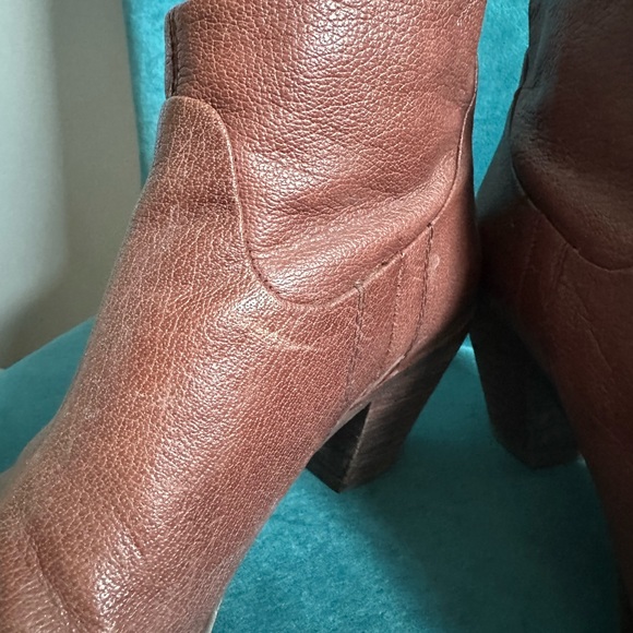 Sam Edelman Lisle Burgundy Western Boots - Size 8 - Picture 6 of 9